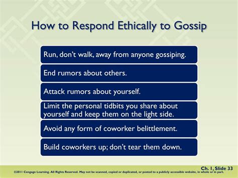Respond ethically