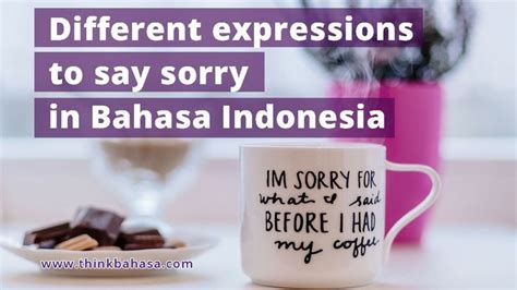 Saying Sorry in Indonesian Culture