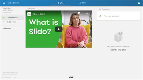 Slido - Homepage