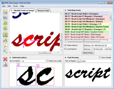 Software Detect Font