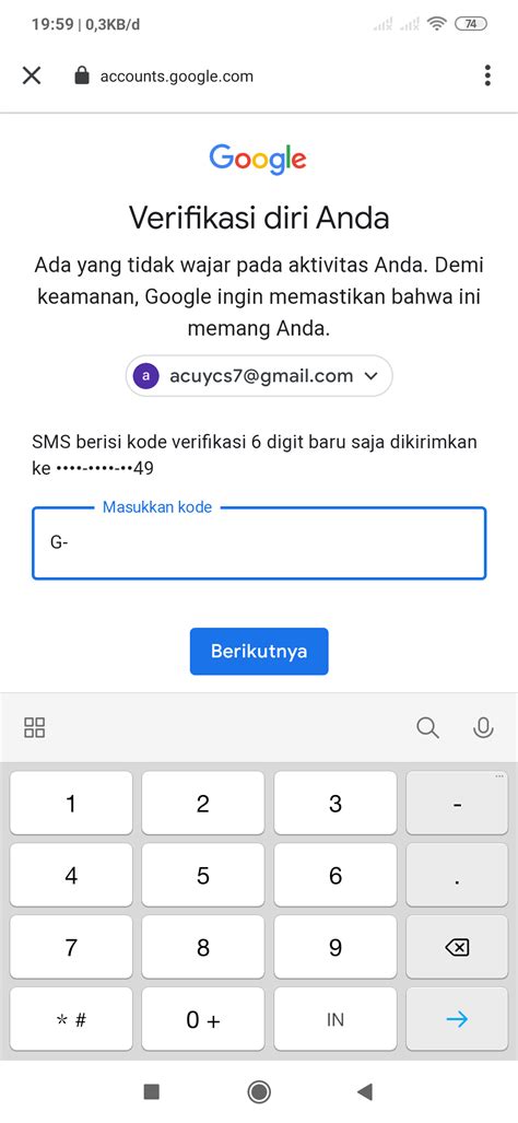 Verifikasi Informasi Akun