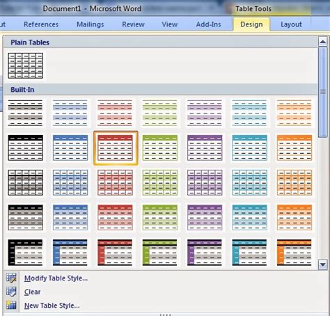 Cara Mengubah Warna Tabel di Word dengan Mudah!