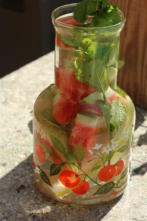 Watermelon Mint Infused Water