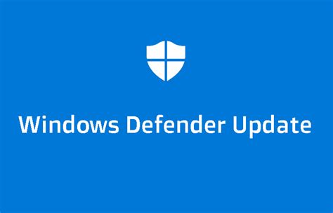 Windows Defender Update History