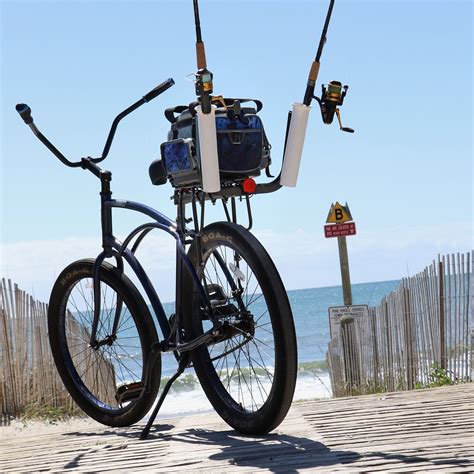 rear-mounted fish pole holder