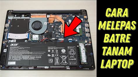 cara pasang baterai laptop baru