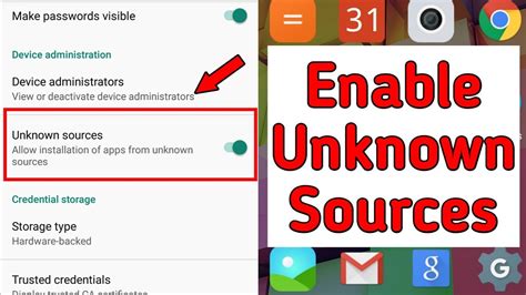 enable unknown sources android