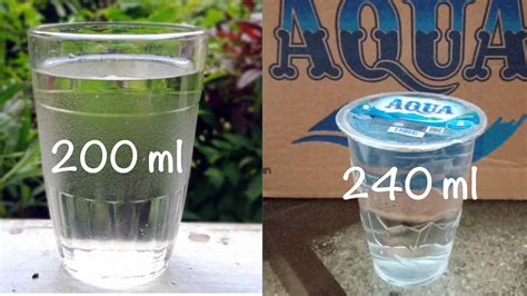 faktor yang mempengaruhi konversi 100 ml air ke gelas