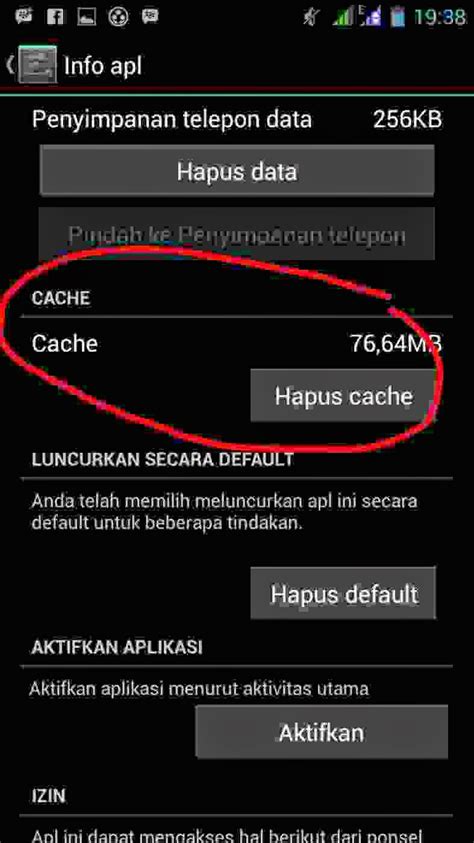 Hapus Cache Android