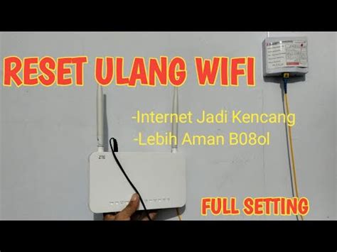 jaringan lelet wifi Indihome ZTE