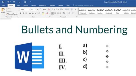 Bullets and Numbering