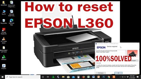 Risiko saat melakukan reset Epson L360