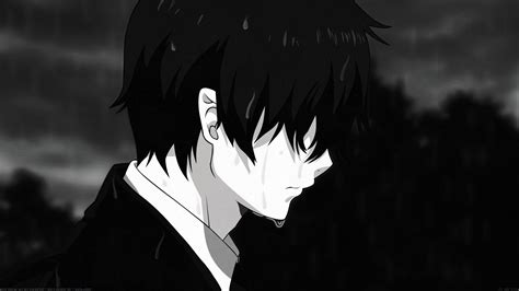 Gambar anime boy sedih
