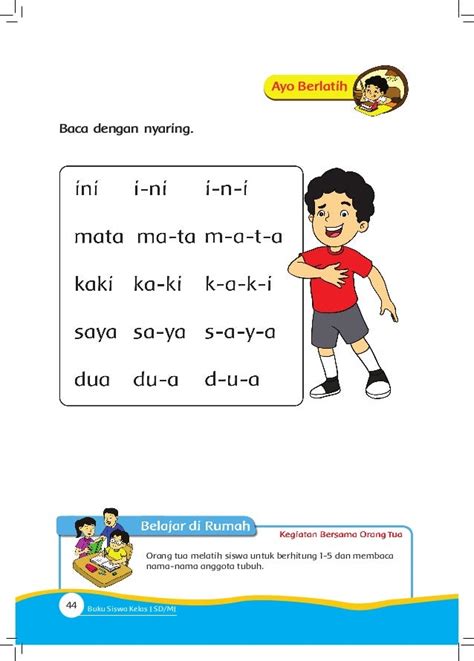 Soal Membaca Bahasa Indonesia Kelas 1 SD