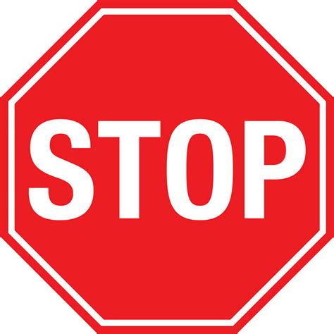 petunjuk arah stop sign