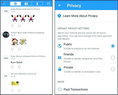 Venmo Public Privacy Settings