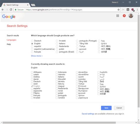 Google Language Files