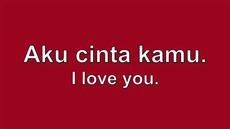 Artinya I Love You di Indonesia