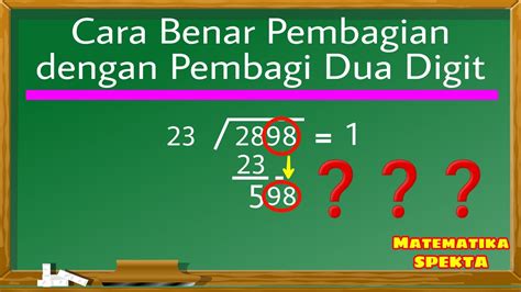 Cara membagi angka 2 digit