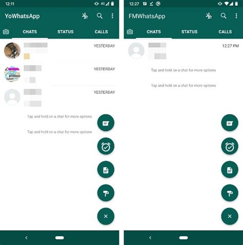 Yowhatsapp custom chats