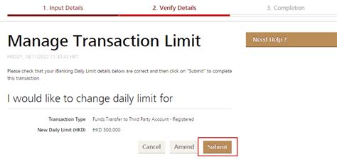 transaction limit