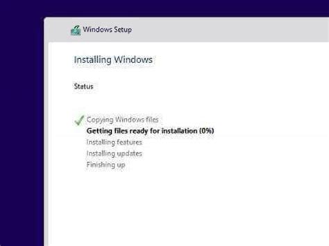 windows 10 installation process