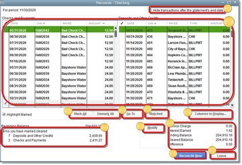 Reconciling QuickBooks Bank and Credit Card Accounts