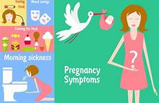 weeks pregnant symptoms infographic