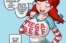 wendy girl anime yore hentai mascot smug bandwagon mega wendys thicc sexy milk big meme relatedguy beef female rule34 34