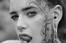 tongue numa pierced scarification bodymod suicidegirl tattooed