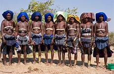 angola mucubal tribe people angolan women festival foto their