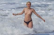 miley cyrus nude naked beach leaked paparazzi topless hecklerspray sunbathing celebs ancensored may