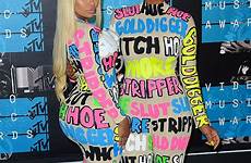 blac chyna amber rose outfits vmas slut walk dress dlisted insult covered back bestie post wore neckline barbs matching littered