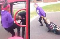 hair face dragged her playground bully girl fight school gets savage victim st attack after shocking missouri kneed dailystar
