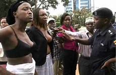 women naked uganda protest ugandan public africa kampala undressed protesting woman breast african protests police undress rights rise nrm squeezing