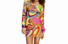 dress hippie 60s costume flower power 70s fancy psychedelic ladies hippy womens ebay women