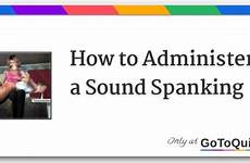 spanking sound administer