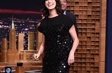 hathaway anne jimmy fallon show tonight starring nyc september laurent saint pantyhose celebmafia york promoting intern tights dress fashionsizzle twitter