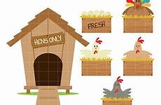 chicken clipart house hen pen cartoon clip chickens farm barn coop cliparts library draw webstockreview