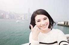 selfie chinese girl stock similar top