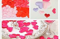 petals wedding 2cm sponge throwing 500pcs valentines decoration flower heart decor table party