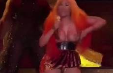 minaj nicki tits concert nude slip nip oops big fuck america made nipslip shesfreaky flashing during her naked sex aznude