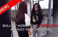 schoolgirl bullies shocking enduring rooftop