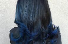 hair blue dark color hairstyles tips dye ends colors dyed look summer highlights will styles therighthairstyles capelli brighten blu style