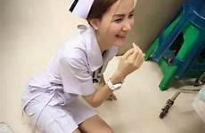 nurse thai she forced her hot job quit claims uniform sexy viral girl wearing resign