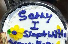 cakes cake sex sorry apology message sexual had has hilarious colourful loud sperm iced decorated cookie large ever