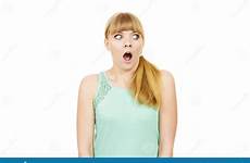 shocked woman scared concerned expression facial surprised girl preview