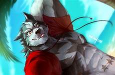 wolf abs anthro anime