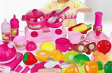 kitchen toys set baby food fruit mini miniature pretend 46pcs play vegetable children kids aliexpress