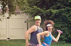 gloriously 80s married shoot couple giggle monster photography